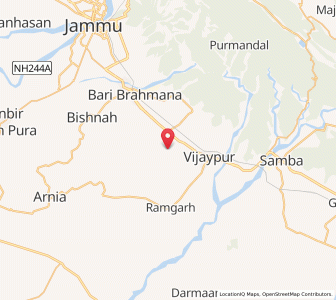 Map of Dabaj Kaka, Kashmir