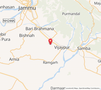 Map of Dabaj Shahzade, Kashmir