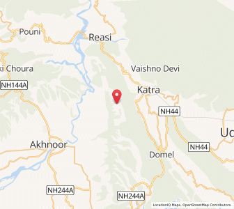 Map of Dabar, Kashmir
