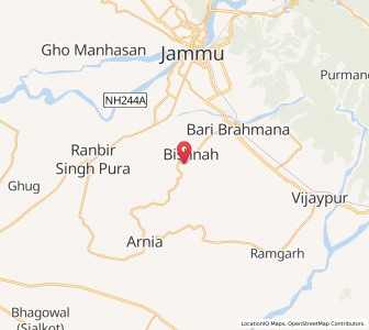 Map of Dabbar Lalewala, Kashmir