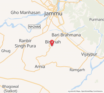 Map of Dabbar Mansukhwala, Kashmir