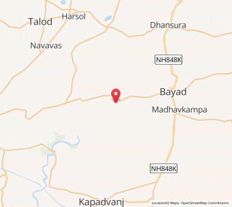 Map of Dabha, Gujarat