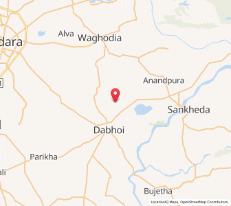 Map of Dabhoi, Gujarat