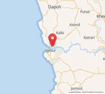 Map of Dabhol, Maharashtra
