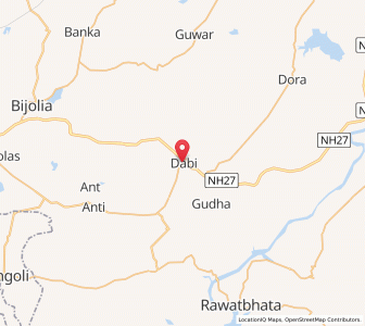 Map of Dabi, Rajasthan