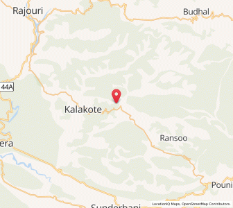 Map of Dabiot, Kashmir