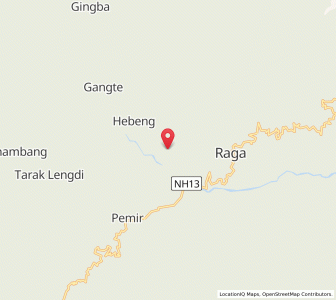 Map of Dabom, Arunachal Pradesh