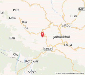 Map of Dabrana, Uttarakhand