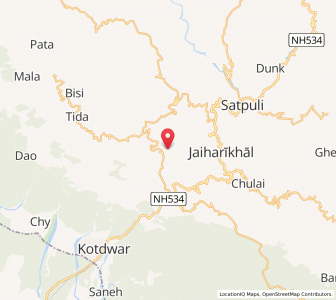 Map of Dadamandi, Uttarakhand