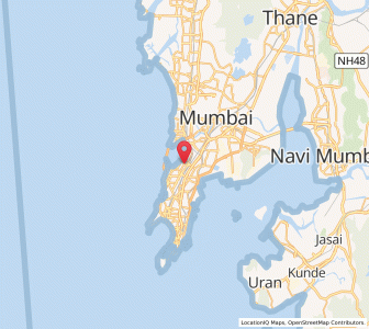 Map of Dadar West, Maharashtra
