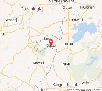 Map of Daddi, Maharashtra
