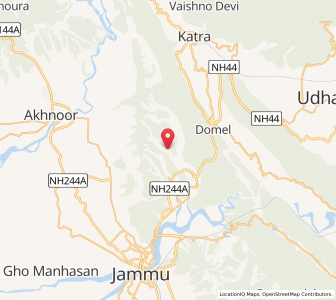 Map of Dadial, Kashmir