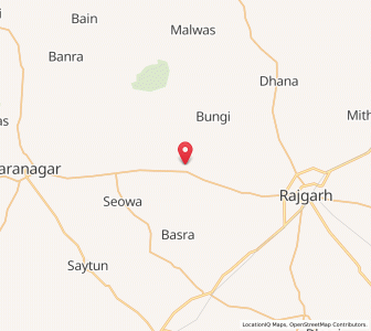 Map of Dadrewa, Rajasthan