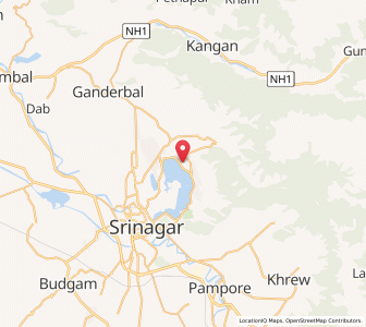 Map of Dadu Mahal, Kashmir