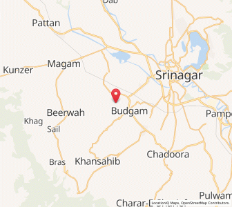 Map of Dadyun, Kashmir