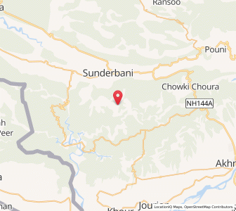 Map of Dagari, Kashmir
