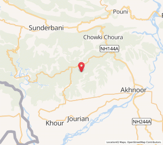 Map of Dager di Dhakki, Kashmir