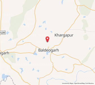 Map of Dagruwa, Madhya Pradesh