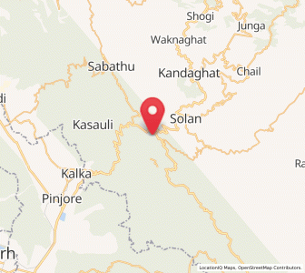 Map of Dagshai, Himachal Pradesh