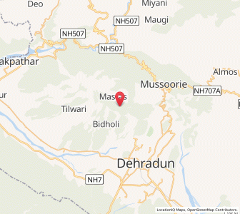 Map of Dagur, Uttarakhand