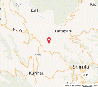 Map of Dagyana, Himachal Pradesh