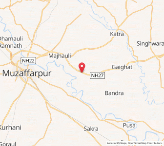 Map of Dahiba, Bihar