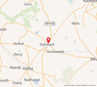 Map of Dahivadi, Maharashtra
