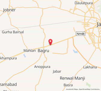 Map of Dahmi Khurd, Rajasthan