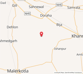 Map of Dahmot Khurd, Punjab