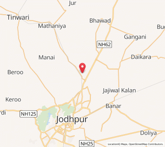 Map of Daijar, Rajasthan