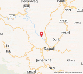 Map of Daisan, Uttarakhand