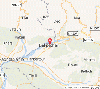Map of Dakpatthar, Uttarakhand