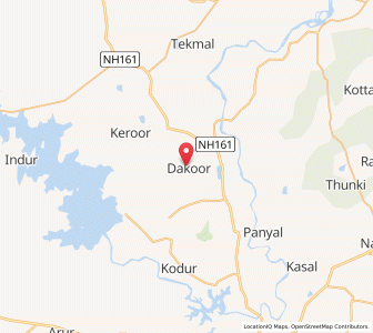 Map of Dakur, Andhra Pradesh