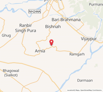 Map of Dalair, Kashmir