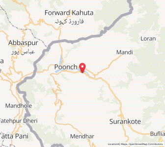 Map of Daleral, Kashmir