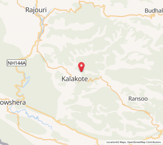 Map of Dali, Kashmir