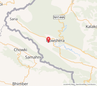 Map of Dalori, Kashmir