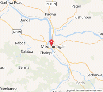 Map of Daltonganj, Jharkhand
