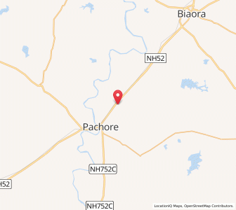 Map of Damaria, Madhya Pradesh