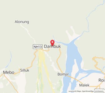 Map of Dambuk, Arunachal Pradesh
