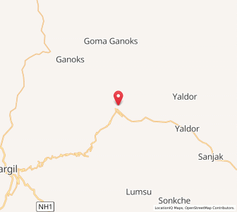 Map of Damgul, Kashmir