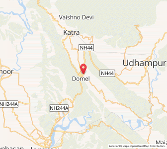 Map of Dami, Kashmir