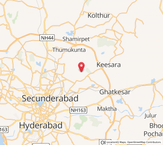 Map of Dammaiguda, Andhra Pradesh