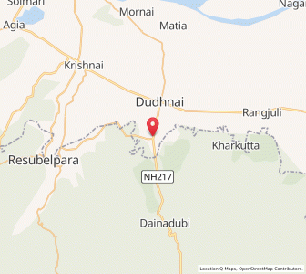 Map of Damra, Meghalaya