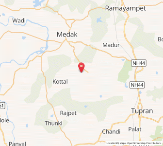 Map of Damrancha, Andhra Pradesh