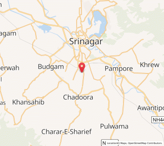 Map of Damsom, Kashmir