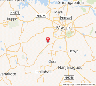 Map of Danagalli, Karnataka