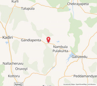 Map of Danayanicheruvu, Andhra Pradesh