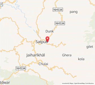 Map of Danda Malla, Uttarakhand