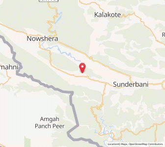 Map of Dandak, Kashmir